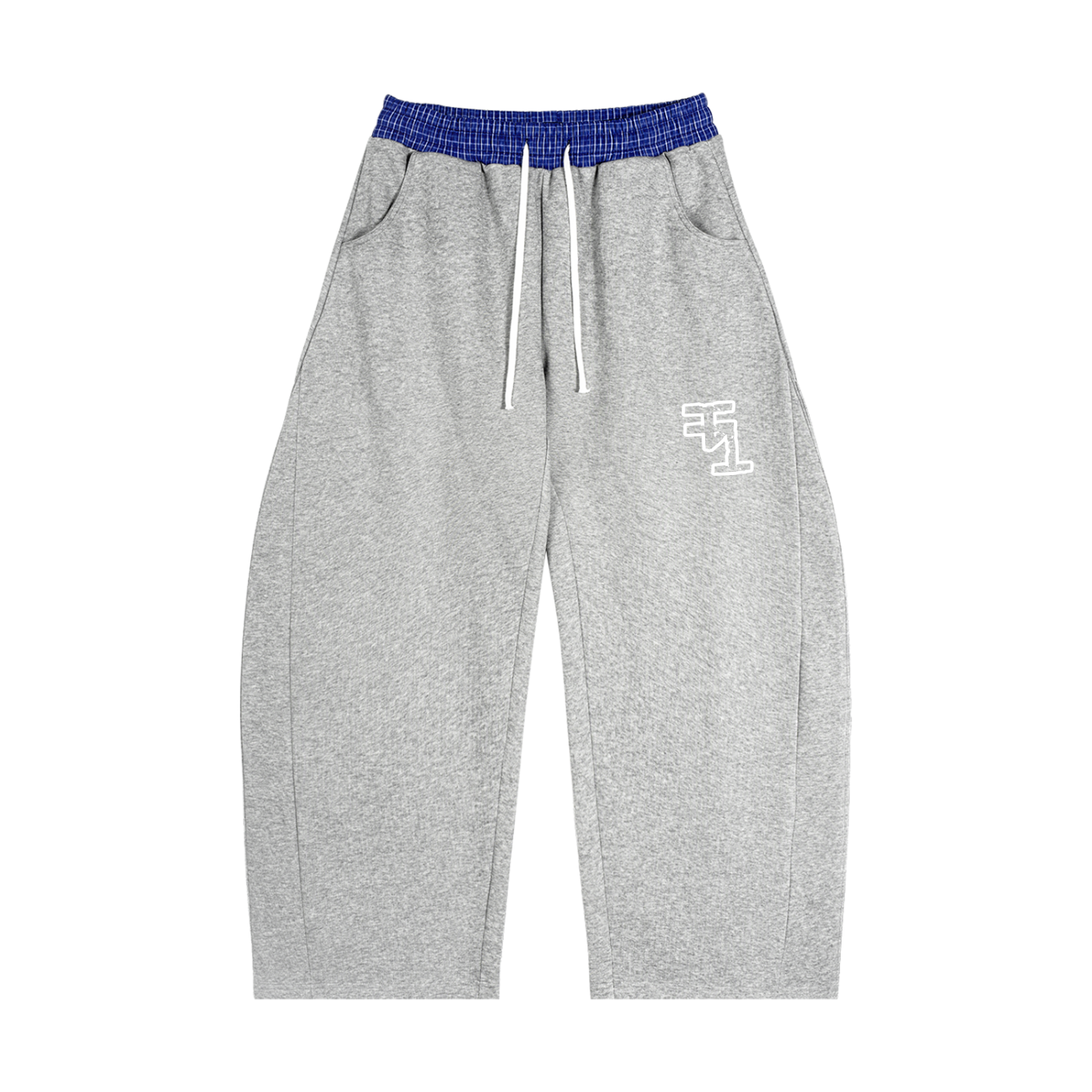 Plaid Waistband Sweatpants